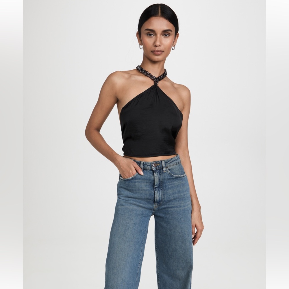 black halter top